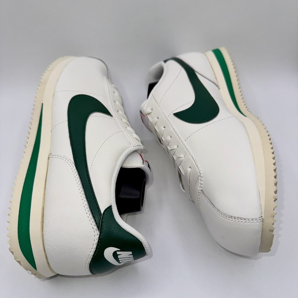 Nike Cortez Sneakers Men's Size 10.5 Women's Size 12 Gorge Green Leather White - Picture 13 of 14